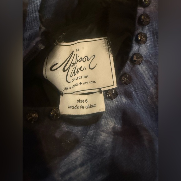 Kate Spade Madison Ave Airy Rose Liya Floral Ruffle Bow Details Size 6 - Picture 5 of 6